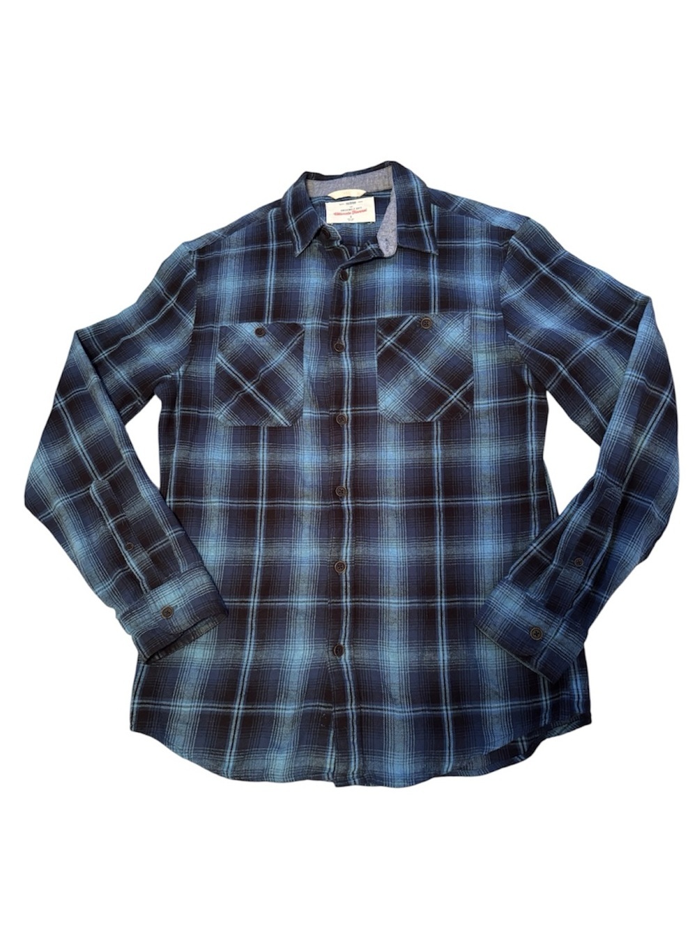 urban pipeline Blue Plaid Button-Down Shirt